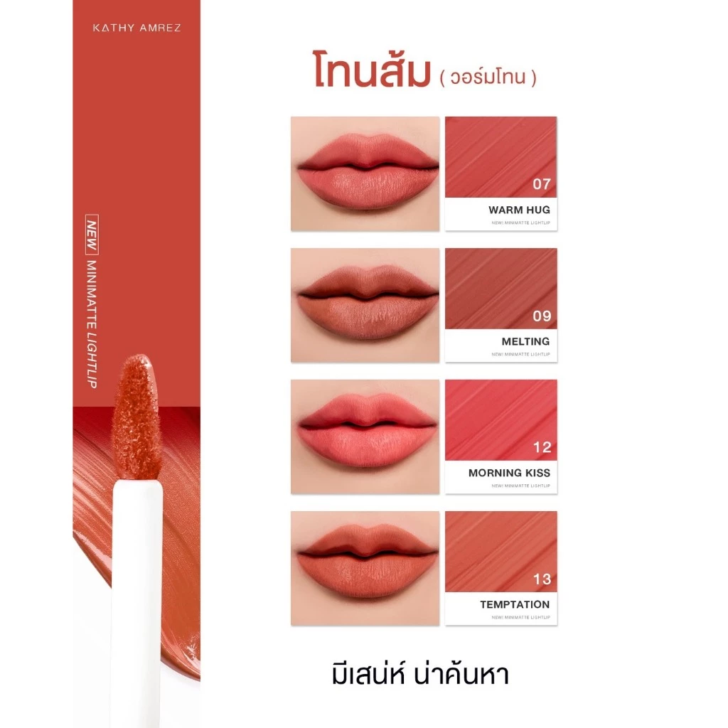 ลิปมินิแมท จูบไม่หลุด KATHY AMREZ MINI MATTE LIGHT LIP thumbnail 7