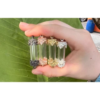 (ลายใหม่)ฝาตะกรุดลายฉัตร 8-16มิล พร้อมหลอด