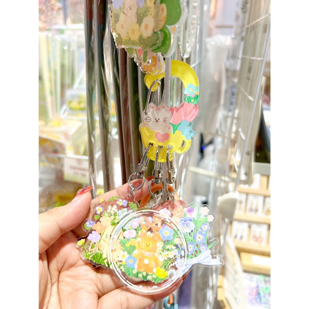 Acrylic Carabiner ตัวห้อยแขวนกระเป๋า เสริมพวงกุญแจ คาราบิเนอร์