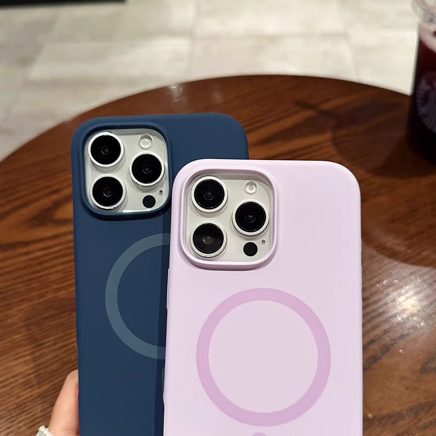 เคสซิลิโคน เคสชาร์จได้ เคสสีพื้นชาร์จได้ งานกำมะหยี่ for iPhone 11Pro/12Pro/13Pro/14Pro/15Pro/16Pro/15plus/16plus - รูปที่ 5