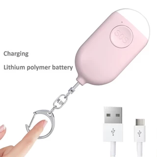 Tsuki พวงกุญแจเตือนภัย พวงกุญแจ SOS Person Security Emergency Self Defense Keychain LED Flashlight Alarm เตือนภัย
