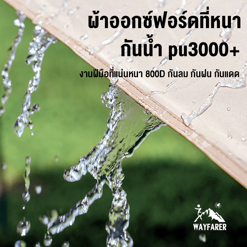 WAYFARER ฟลายชีทเต็นท์ 3x3 3x4 เมตร พร้อมเสา thumbnail 5
