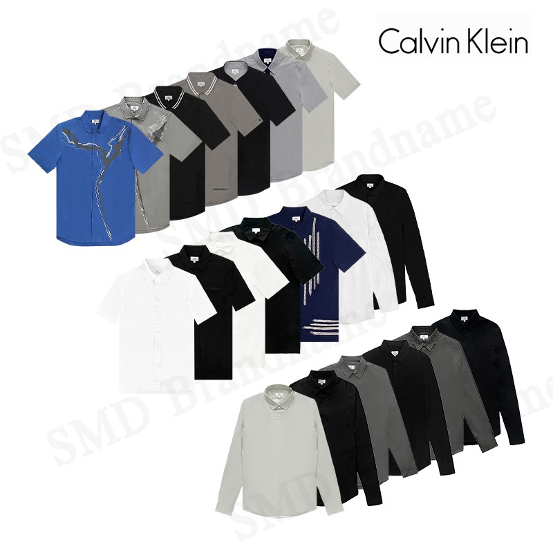 CK Calvin Klein เสื้อเชิ้ตแขนยาว สำหรับผู้ชาย สินค้าแท้ 100% จากชอป