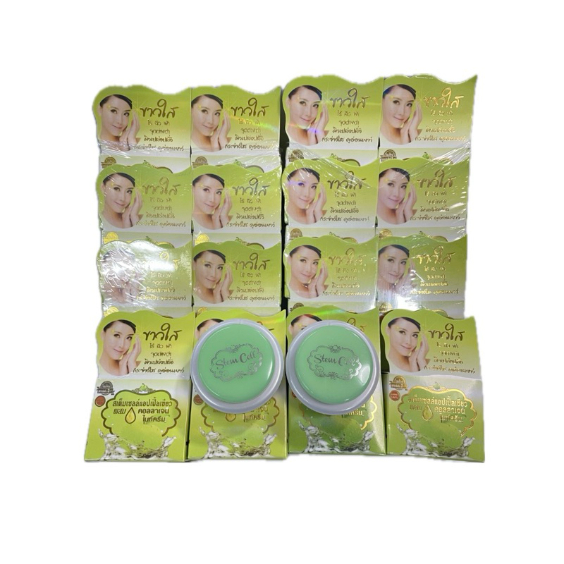 ยกโหล 12 กล่อง ครีมแอปเปิ้ลเขียว ครีมสเต็มเซลล์ แอปเปิ้ลเขียว กันแดดสเตมเซลล์ ของแท้ 7 กรัม