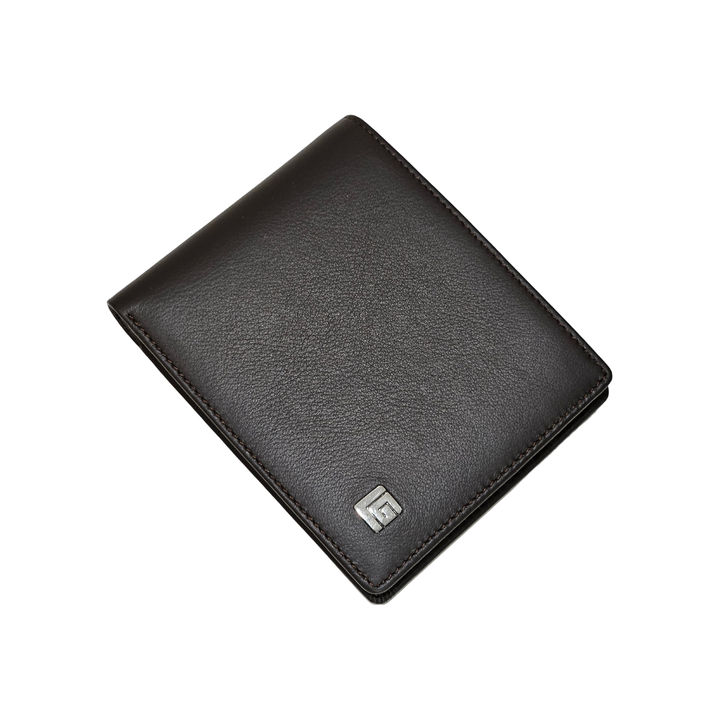 Guy Laroche กระเป๋าสตางค์ พับสั้นมีชิ้นเครดิตเปิดซ้าย สีน้ำตาล รุ่นCENTURIONII (BW12545R5)