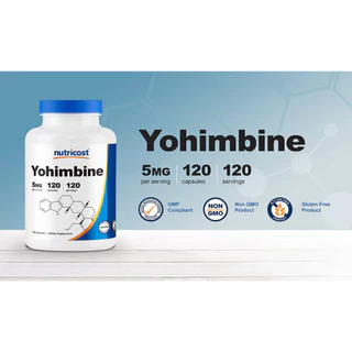 Nutricost Yohimbine HCL 5 mg (30/120/240 Capsules)