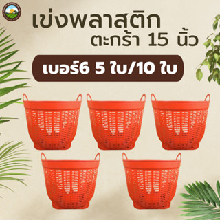 เข่งพลาสติก 5 ใบ /10ใบ มินิมอล  ตะกร้าพลาสติก เข่งปลูกต้นไม้…