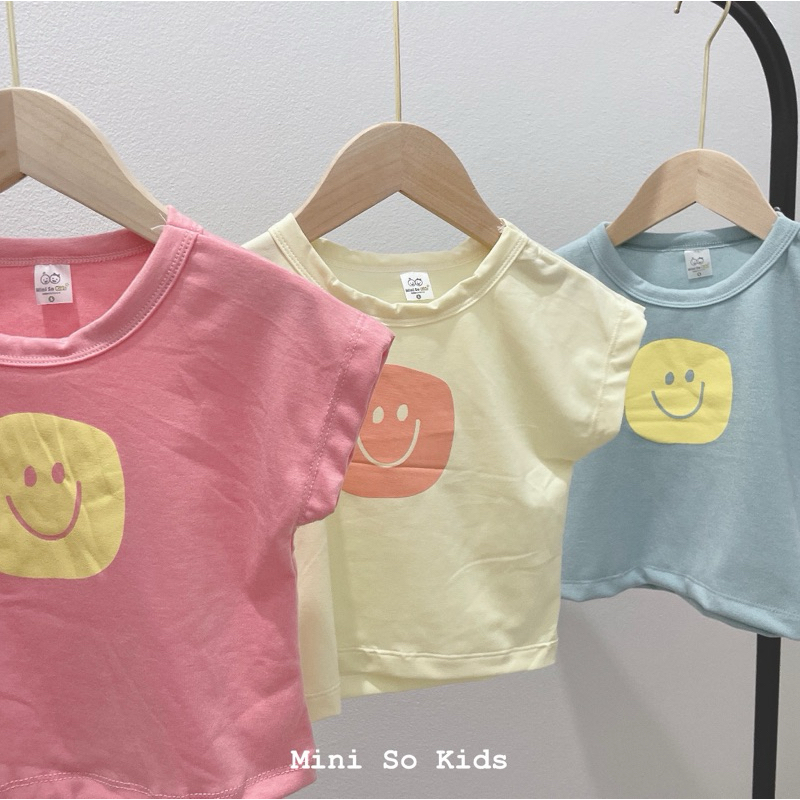 พร้อมส่ง️‼️เสื้อยืดเด็ก ทรงโอเวอร์ไซส์ Smile Collection - รูปที่ 7