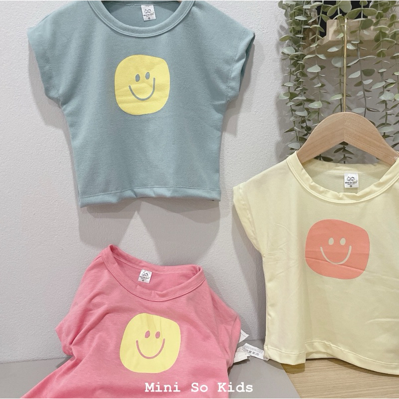 พร้อมส่ง️‼️เสื้อยืดเด็ก ทรงโอเวอร์ไซส์ Smile Collection - รูปที่ 6