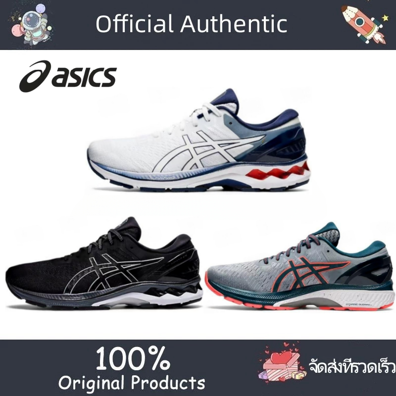 🚚จัดส่งฟรี🚚Asics Gel-Kayano 27 White Unisex Running Shoes Sneakers Life Shoes