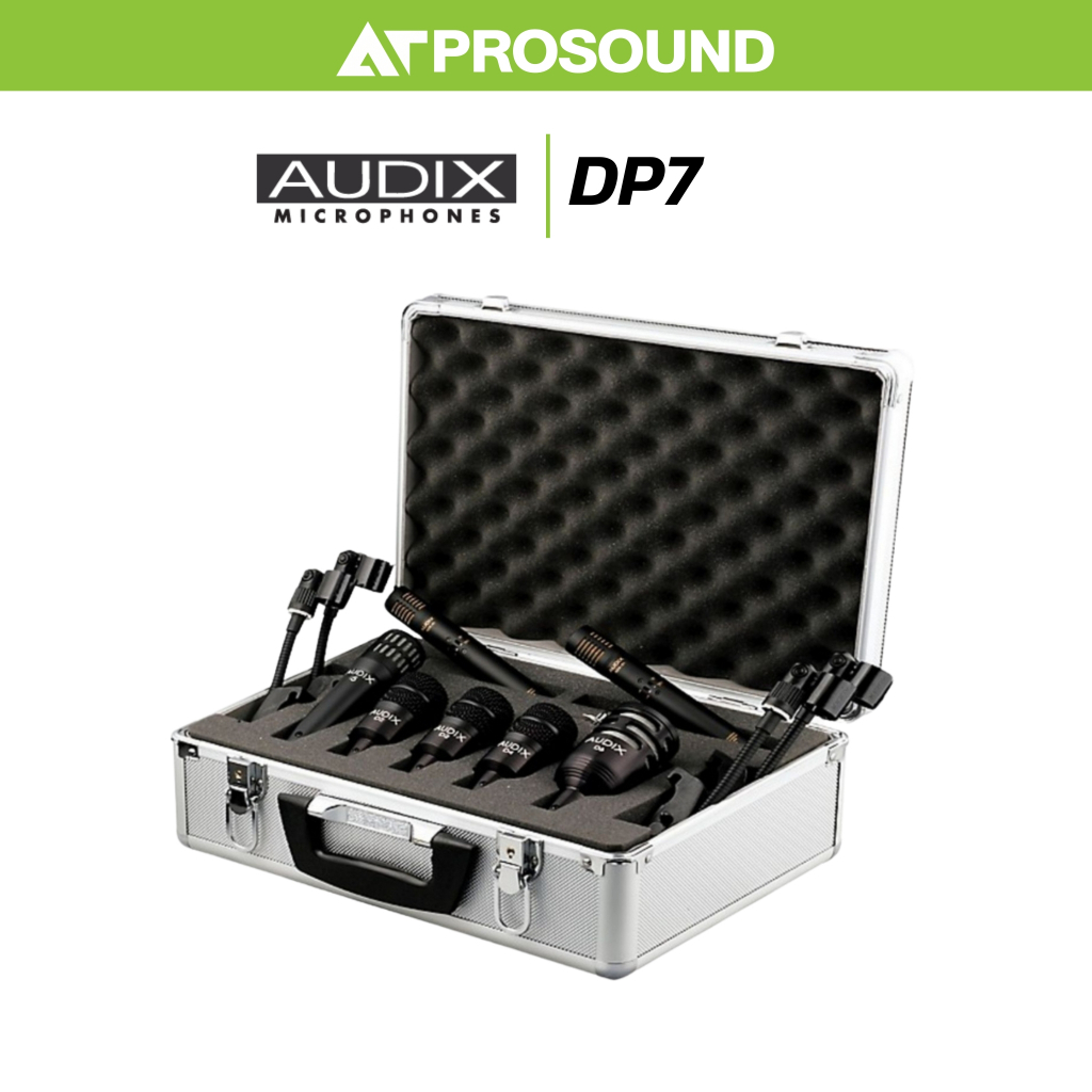 Audix DP7 ชุดไมโครโฟนสำหรับจ่อกลองชุด ใช้ได้ทั้งบนเวทีแสดงสด และการบันทึกเสียงในสตูดิโอ AT Prosound