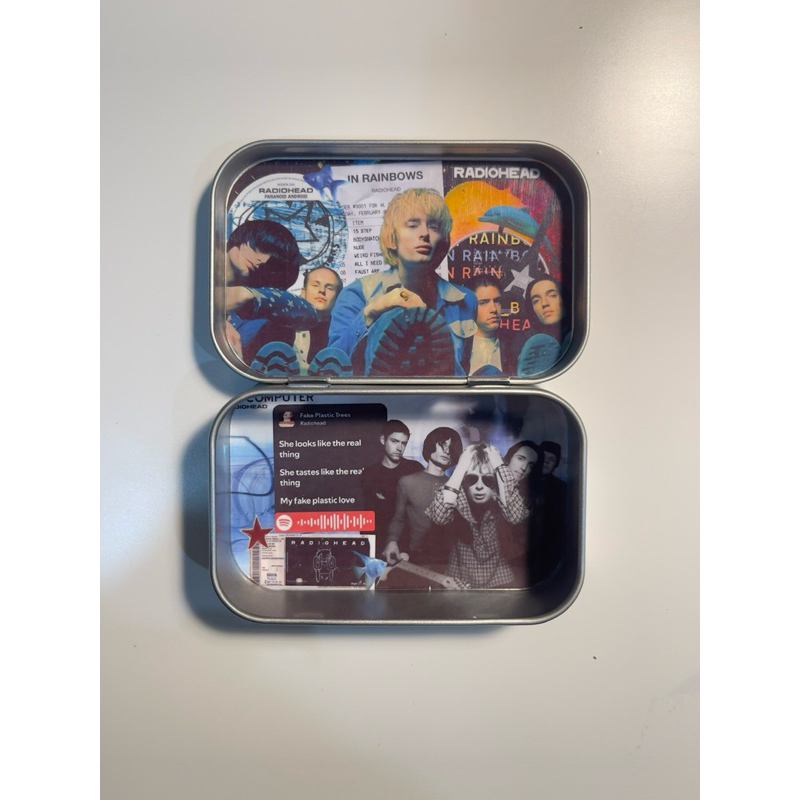 กล่องเหล็กวง Radiohead band Altoids Wallet