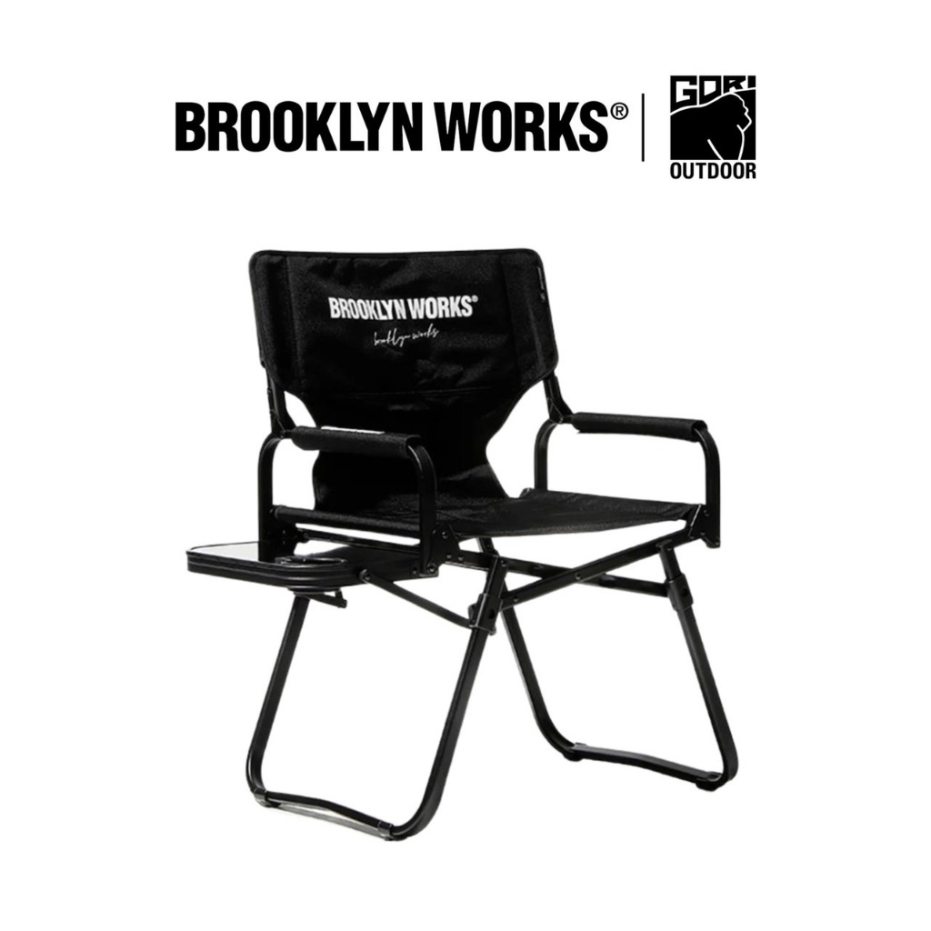 [7.7 โค้ด GORI77 รับ Coin 10%] Brooklyn Works Folding Table Chair เก้าอี้แคมป์ปิ้งทรงผู้กำกับ