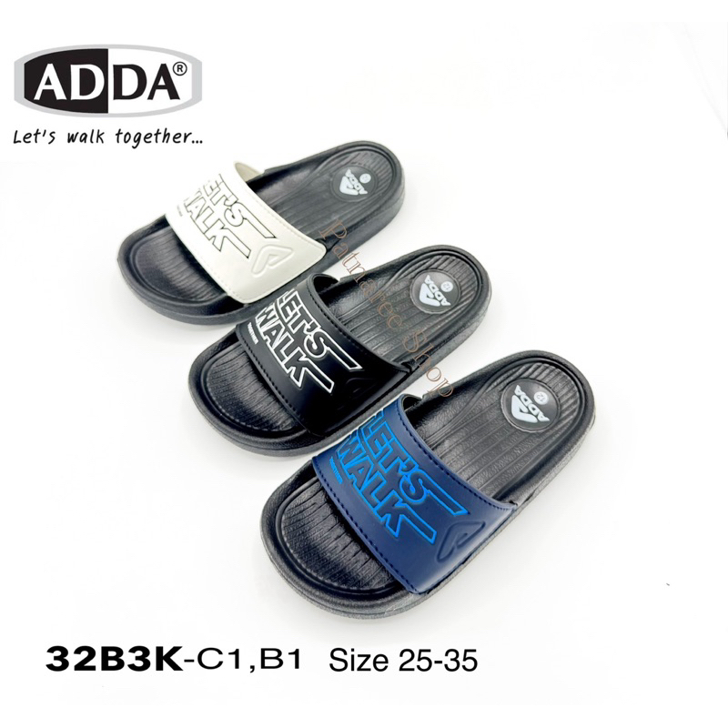 💖Children💖 รองเท้าเด็ก ADDA รุ่น 32B3K-C1,B1 แบบแตะสวม ไซส์ 25-35