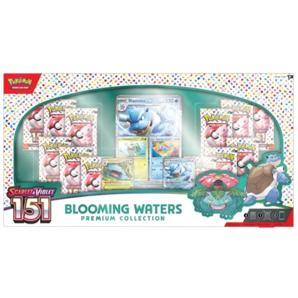 พร้อมส่ง Pokemon TCG Scarlet & Violet 151 Blooming Waters Premium Collection Box ของแท้ (Eng ver.)