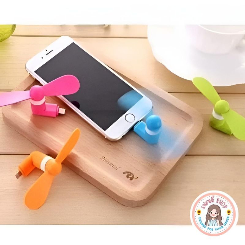 พร้อมส่ง ✅ พัดลมมือถือ 💕 พัดลมมินิ สำหรับพกพา หัวแอนดรอย / IPHONE / TYPE-C / แอนดรอย+IPHONE 2IN1 รองรับเครื่องที่มี OTG