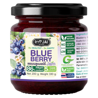 แยมอิ่มใจ Low Sugar 200 g. วีแกน Vegan "Happy Balance Series"