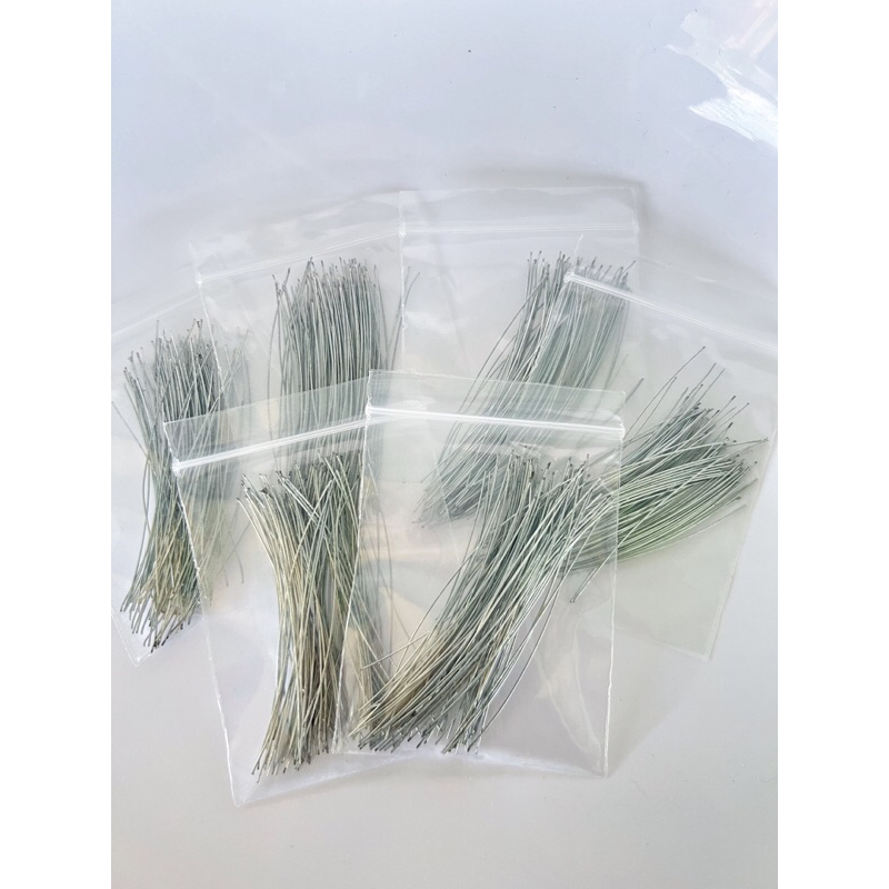 ลวดมัดไก่ย่าง ยาว 3 นิ้ว 100 เส้น ลวดมัดไม้ปิ้งไก่ ลวดมัดไม้หนีบไก่ ลวดไก่ย่าง