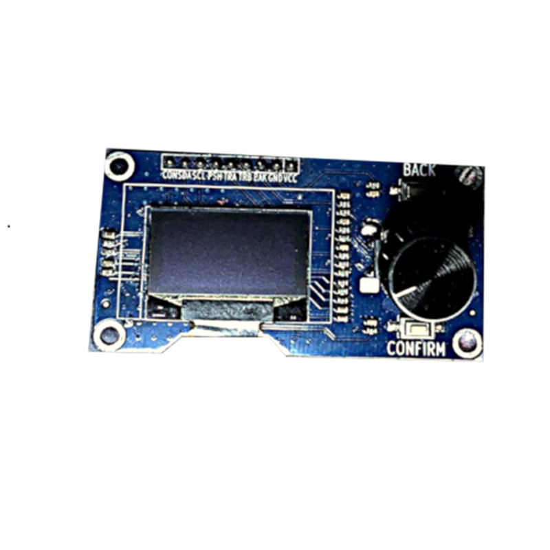 0.96-inch OLED display with EC11 rotary control