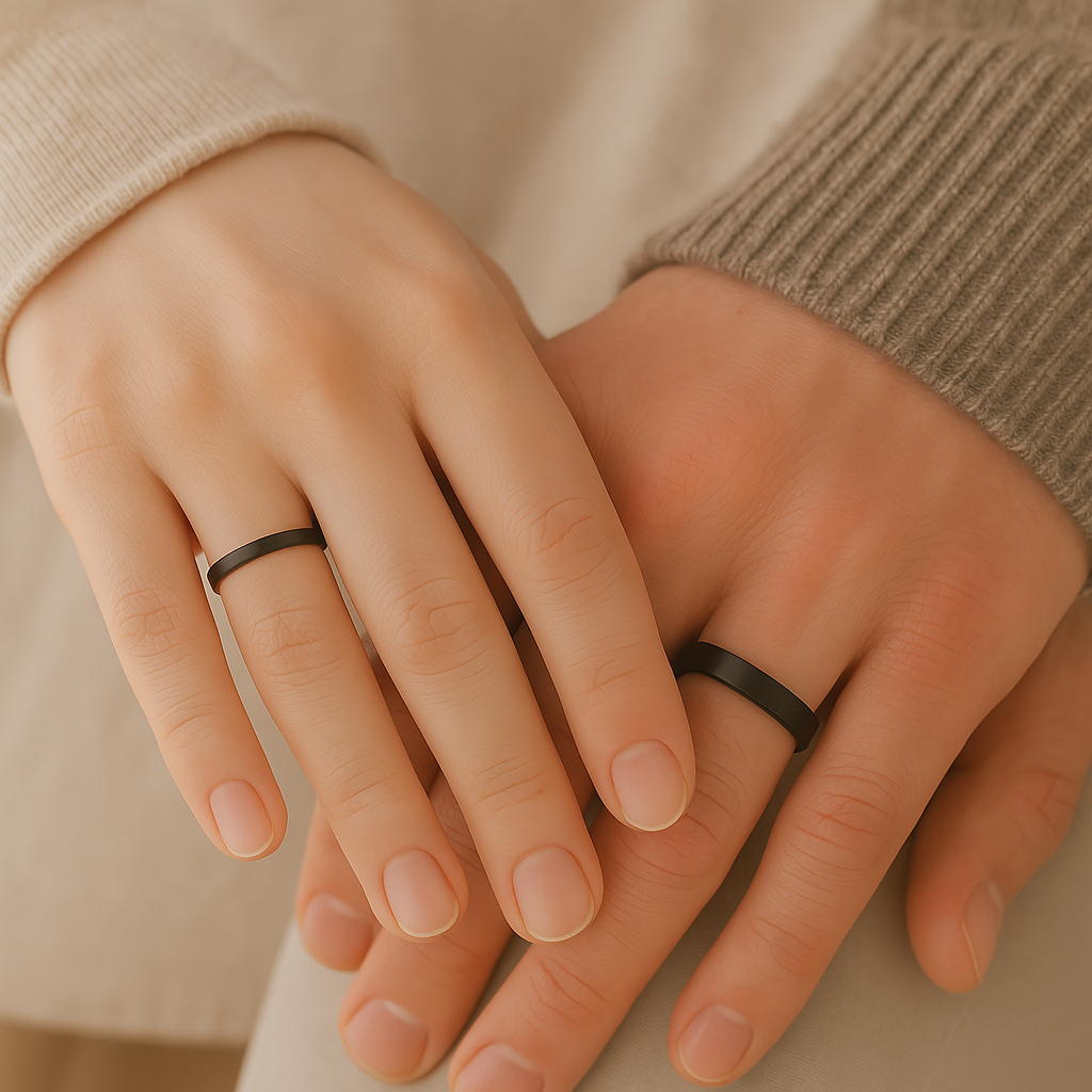 แหวนเกลี้ยงสีดำ แหวนสีทอง แหวนไทเทเนี่ยม ลดต่ำกว่าทุน