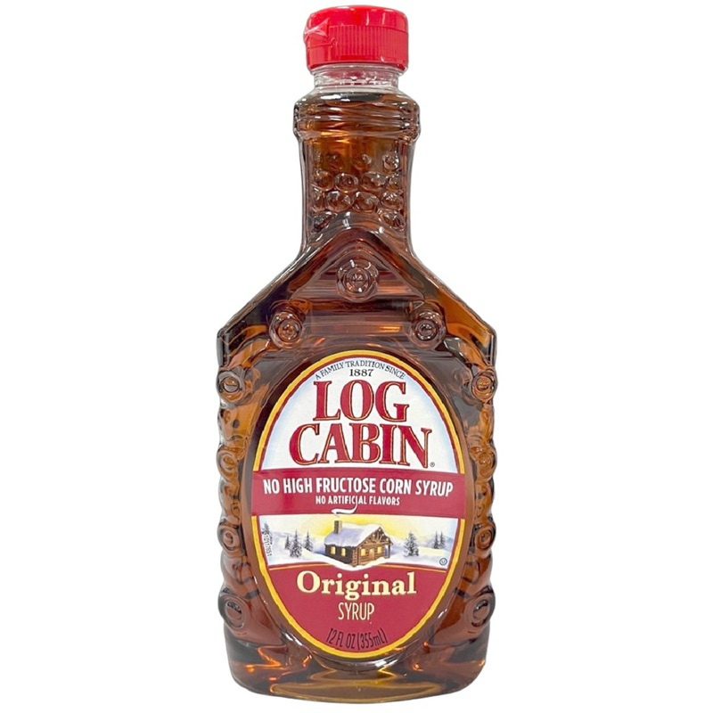 น้ำเชื่อมสำหรับราดแพนเค้ก ออริจินอล ไซรัป ล็อกเคบิน 355 มล. - Log Cabin Syrup Original 355ml.