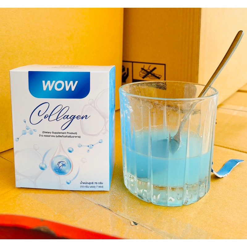 ราคาโปร📍Wow คอลลาเจน 1 กล่อง7ซอง  รสผลไม้