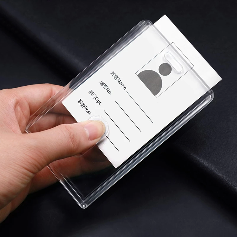 ป้ายชื่อพนักงาน กรอบใส่บัตรแข็งใส แนวตั้ง แนวนอน thumbnail 9
