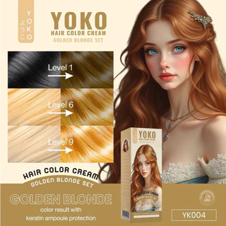 Yoko โยโกะ Hair Color Cream Reddish Brown Set แฮร์ คัลเลอร์ ครีม เรดดิช บราวน์ เซ็ต 2 หลอด 100 ml