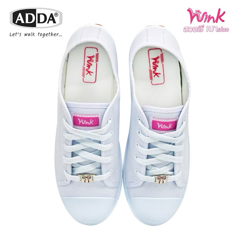 รองเท้าผ้าใบ WINK สีขาว