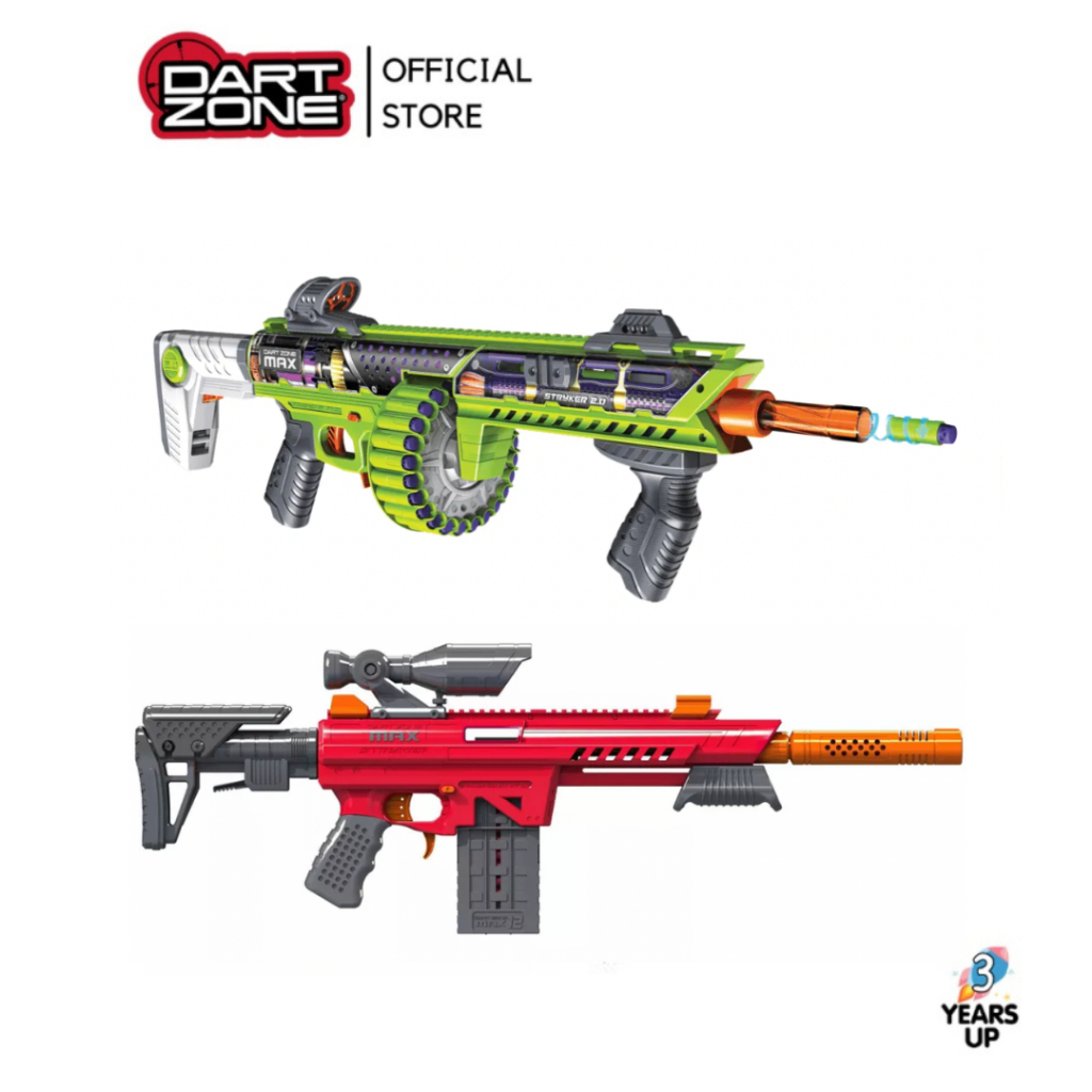 ปืนของเล่น DART ZONE® ปืนกระสุนโฟม ดาร์ทโซน MAX Nitroshot Stryker 2.0 200 FPS / Stryker 155 FPS