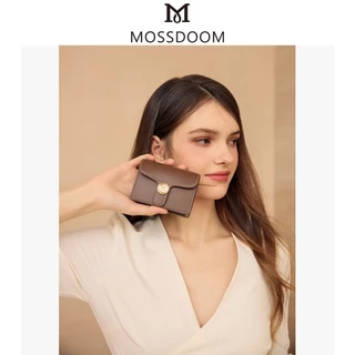MOSSDOOM Bria Wallet กระเป๋าสตางค์ใส่บัตรสั้นสีพื้นเรียบง่าย ทนทาน มีช่องใส่บัตรหลายช่อง