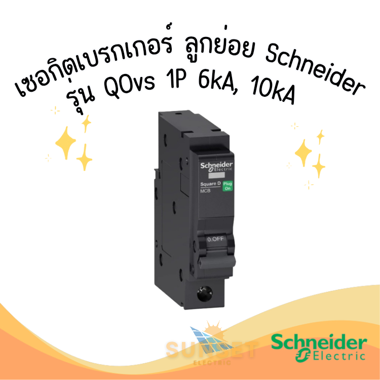 Schneider ชไนเดอร์ Electric Square D 6kA, 10kA 10A 16A 25A 32A ลูกเซอร์กิต ลูกย่อย
