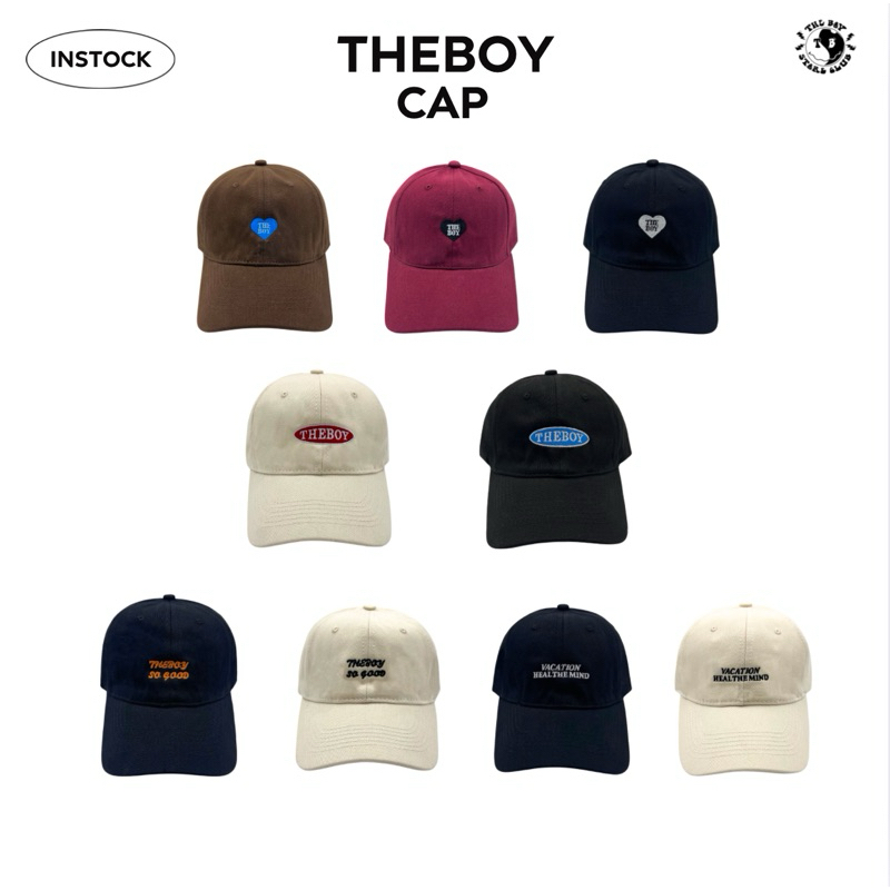 THEBOY-CAP BASIC THEBOYหมวกแก๊ปงานปักเดอะบอย