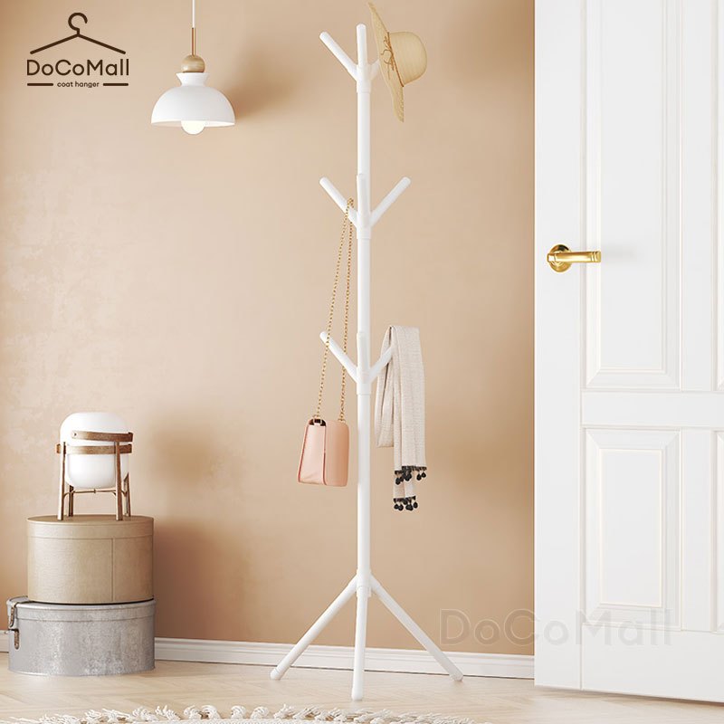 ที่แขวนหมวกและเสื้อโค๊ท ที่แขวนกระเป๋า ราวแขวนเสื้อ ราว ราวแขวนหมวก แบบกิ่งไม้ โครงเหล็ก วางในทางเข้า