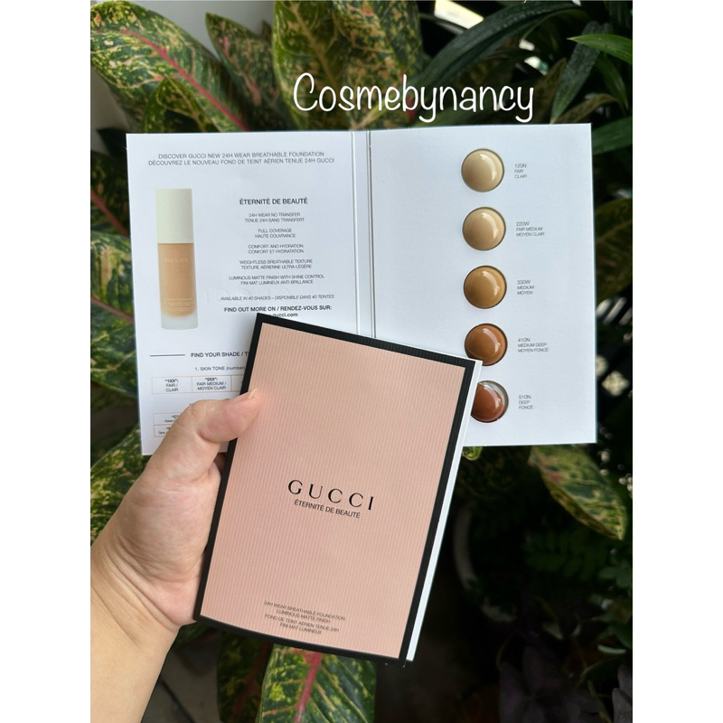 💥พร้อมส่ง💥 Gucci 24 Hour Full Coverage Luminous Matte Finish Foundation ขนาดทดลอง แท้100%