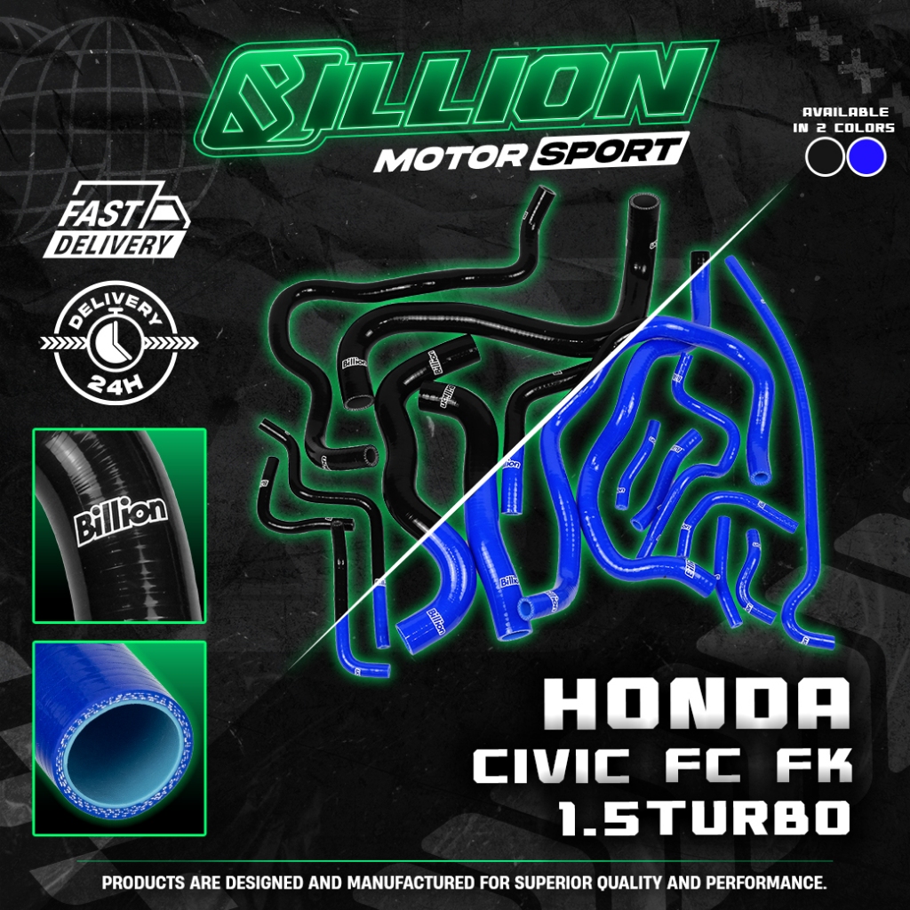 ท่อน้ำ Billion Honda Civic FC FK 1.5Turbo (17ชิ้น)