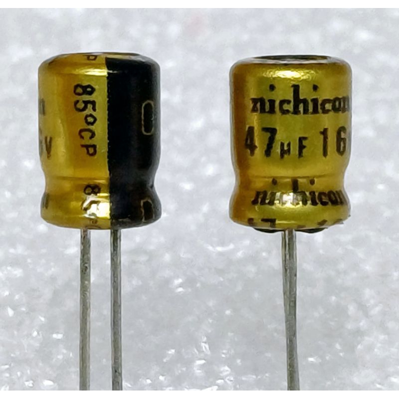Nichicon FW 470uf 16v capacitor ตัวเก็บประจุ คาปาซิเตอร์