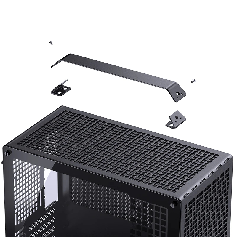 Jonsbo Z20 สีดำ Black Micro-ATX Mini Tower Pc Case,with Detachable Carrying Handle, Mini Size