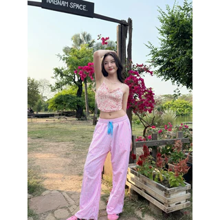 Sizzy pants (ซิสซี่)- กางเกงขายาวเอวสูง