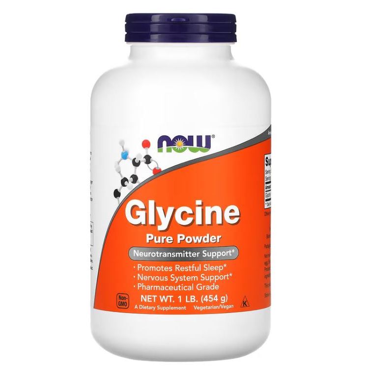 (พร้อมส่ง) NOW Foods, Glycine, Pure Powder, 1 lb (454 g).