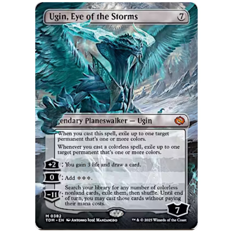 Tarkir: Dragonstorm Variants: Ugin, Eye of the Storms (0382 - Borderless Reversible)