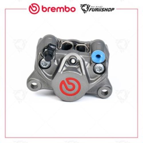 ปั๊มเบรคล่าง Brembo ปักข้างเทาโลโก้แดง สีเข้มหน้าสวย แท้ 100% รับประกัน 1 ปี
