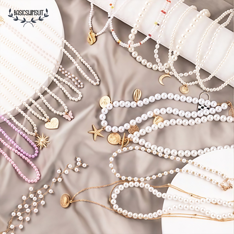 จี้คอ สร้อยคอโลหะ เครื่องประดับแฟชั่น เหมาะสำหรับการไปเที่ยวทะเล หลากหลายสไตล์ เหมาะสำหรับสาวๆ necklace