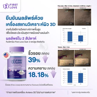 (1เดือน) กลูต้าไลโปโซม Glutathione Liposomal + Vitamin C Liposomal อาหารเสริมผิว ดูแลผิว FirstLove
