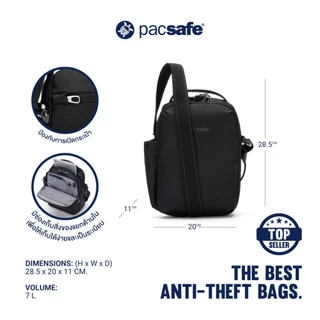 Pacsafe V Anti-Theft Tour Crossbody กระเป๋ากันขโมย กระเป๋าสะพายข้าง สำหรับเดินทางและใช้งานทุกวัน