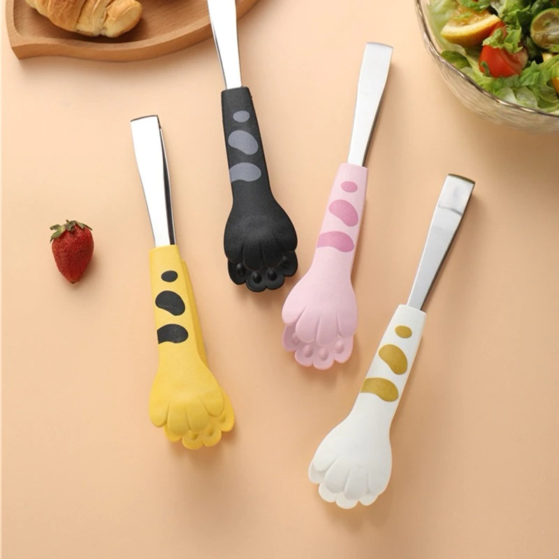 [พร้อมส่ง]🐾 ที่คีบอาหาร น่ารัก อุ้งเท้าแมว เครื่องครัว สแตนเลส ทนความร้อน ที่คีบ Stainless Steel