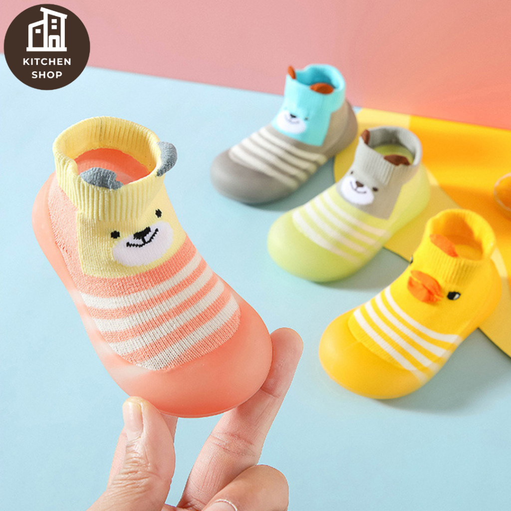 รองเท้าพื้นนุ่มสำหรับเด็ก ถุงเท้าพื้นสำหรับทารกแรกเกิด รองเท้าตาข่ายกันลื่นสำหรับเด็กวัยหัดเดิน สำหรับเด็กผู้ชาย