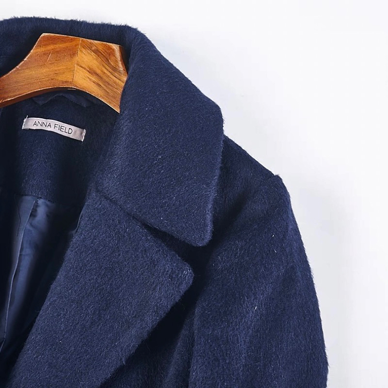 Trench coat โค้ทยาว  OVERCOAT  Trench❄️แบรนด์✨ANNA FIELD✨ (W1314 ) - รูปที่ 4