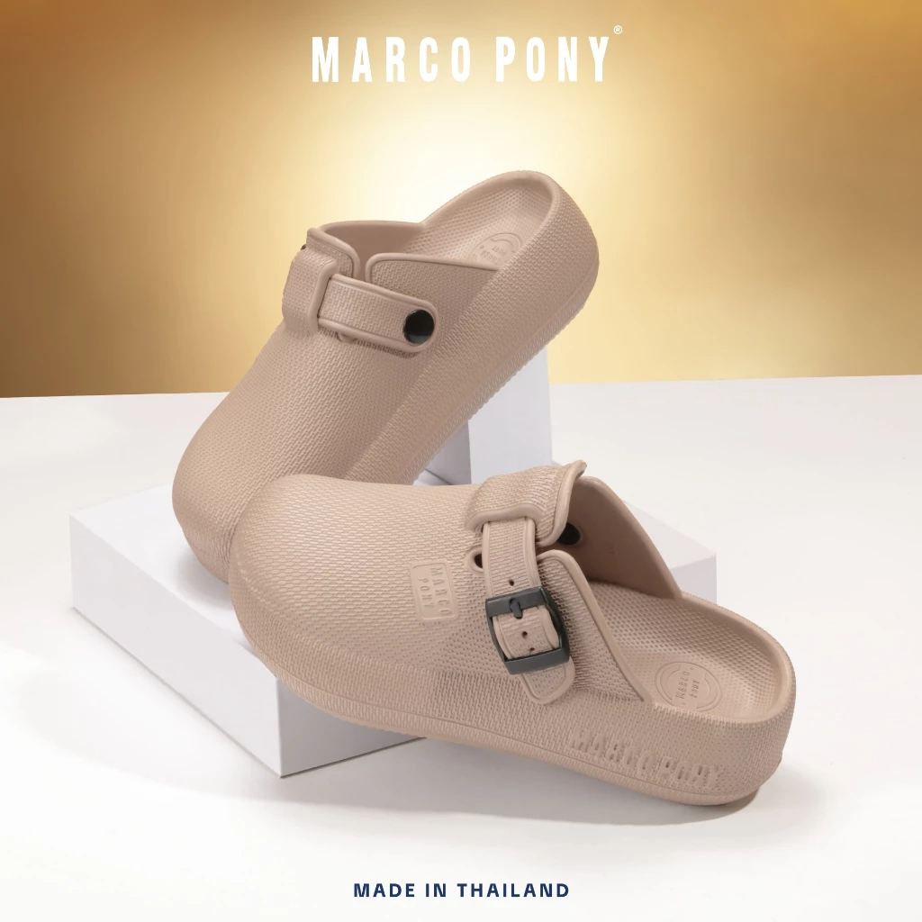Marco Pony รองเท้าแตะ รองเท้าพื้นนิ่ม แฟชั่นผู้ชาย และผู้หญิง EVA กันน้ำ กันลื่น ใส่สบายเท้า Size 36-41 รุ่น MH9029 thumbnail 9