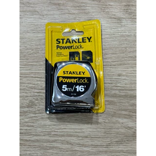 Stanley ตลับเมตร 5 เมตร หุ้มยาง/ชุบสแตนเลส/พลาสติก ABS อย่างดี
